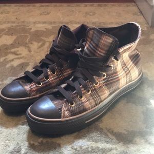 Brown Plaid Converse Chuck Taylor’s